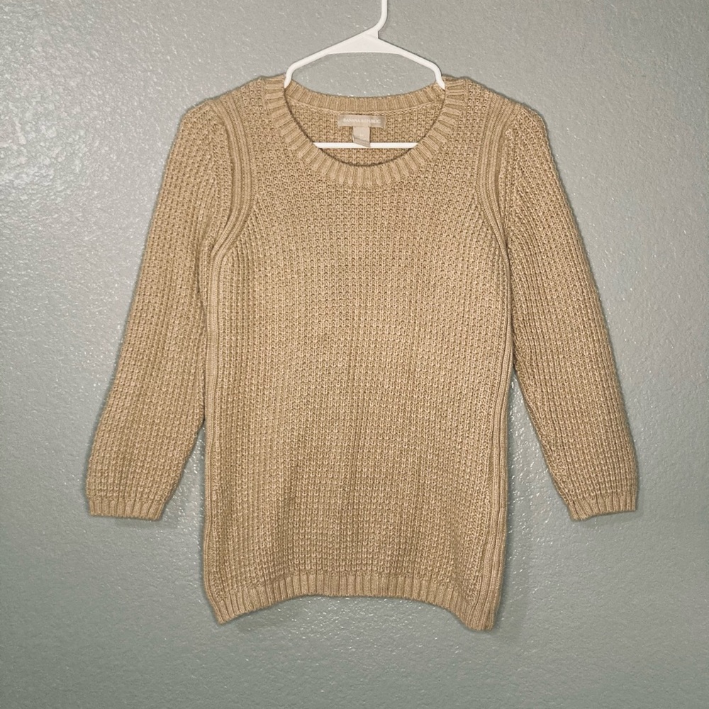 Brown banana republic knit sweater - medium
